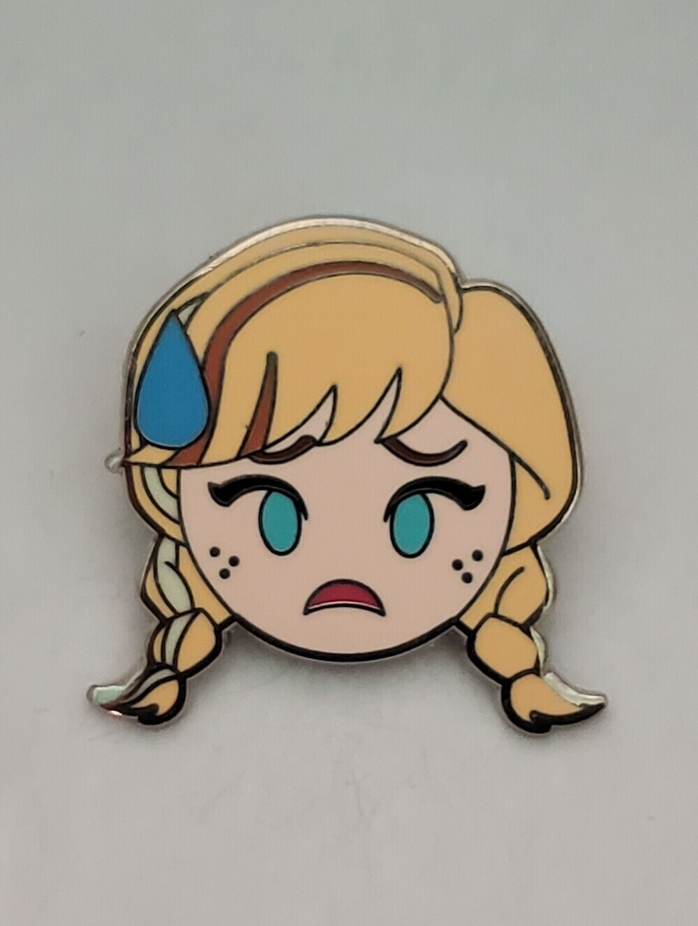 Disney Pin Trading Frozen Anna Emoji Blitz Nervous Collection Pin